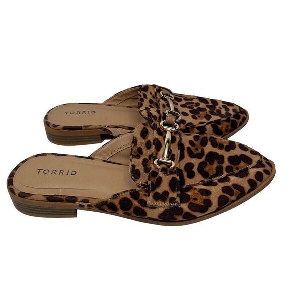 Torrid Cheetah Print Casual Slide On Mules - Picture 1 of 8